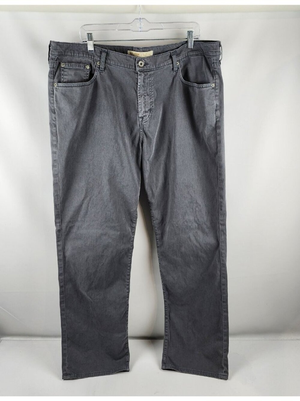 BIG STAR Jeans Mens 40R Gray Union Regular Straight Denim Pants (40x32)